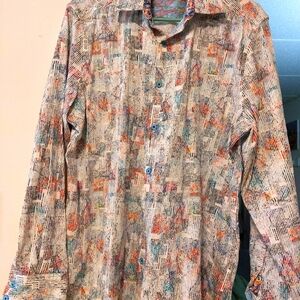Robert Graham Embroidered Shirt Large